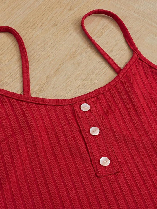 Ensemble Pyjama 3 Pièces Cœurs — Caraco + Short + Pantalon