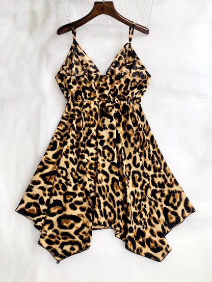 robe de nuit Léopard Sauvage —  Caraco Fluide