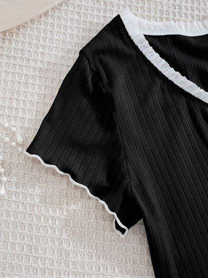 Ensemble Pyjama Côtelé Boutonné ( Chic & Confort )