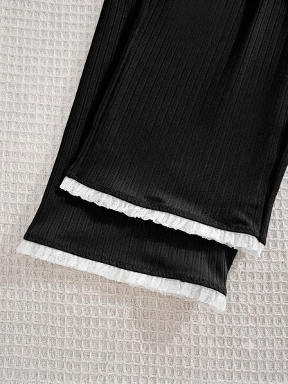 Ensemble Pyjama Côtelé Boutonné ( Chic & Confort )
